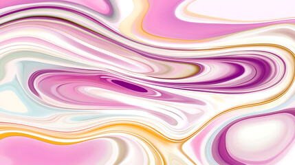 Fluid Art Abstract Liquid Swirls of Pink Lavender and Gold Color Combination Aesthetic Background Design