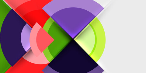 Target circle geometric abstract shapes. Vector Illustration For Wallpaper, Banner, Background, Card, Book Illustration, landing page