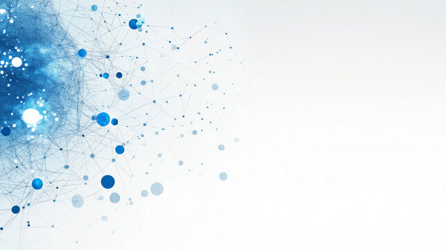 Abstract Network Connection:  A mesmerizing abstract image depicting a network of interconnected nodes and lines, radiating outwards from a central point.