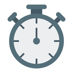 Stopwatch icon. Vector illustration. Symbols of time management and fitness training