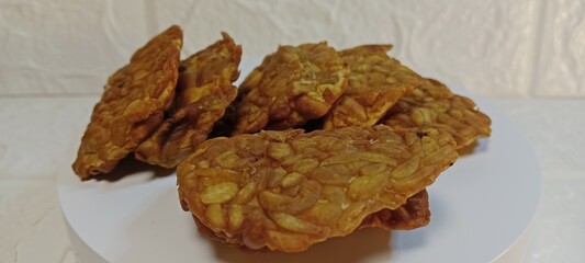 fried tempeh is one of the most favorite side dishes of Indonesian people