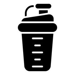 Protein Shake icon. Vector illustration. Symbols of fitness nutrition and recovery