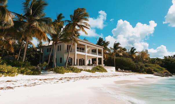 Stylish tropical getaway with private beachfront access and exceptional amenities, creating an exclusive island escape