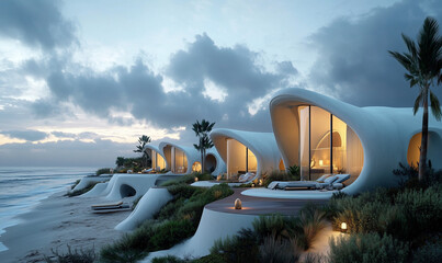 Modern beach resort with luxury accommodations and serene ocean views offering unforgettable tropical escapes now