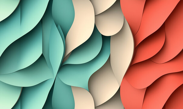 Abstract background with elegant paper tessellations forming intricate patterns, evoking creativity and refined artistic expression