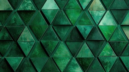 Abstract Green Triangular Pattern Design for Modern Backgrounds