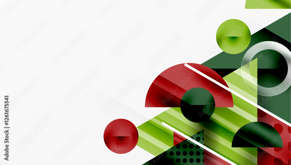 Aufkleber Modern geometric background - overlapping triangles with smooth gradients and semi-transparency