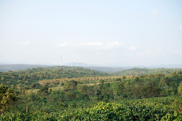 Wind energy development on the hills