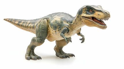 Obraz premium Tyrannosaurus Rex Toy Model On White Background