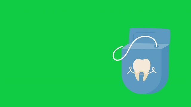 animated video, Dentistry clip, Oral Healthcare footage, dental floss