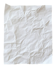 Obraz premium crumpled blank white paper texture, top view. creativity and design concept