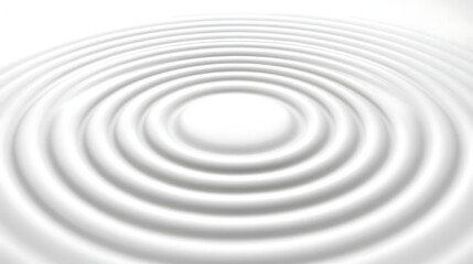 Obraz premium Serene Ripple Pattern in Pure White Liquid Abstract Background Image for Creative Presentations