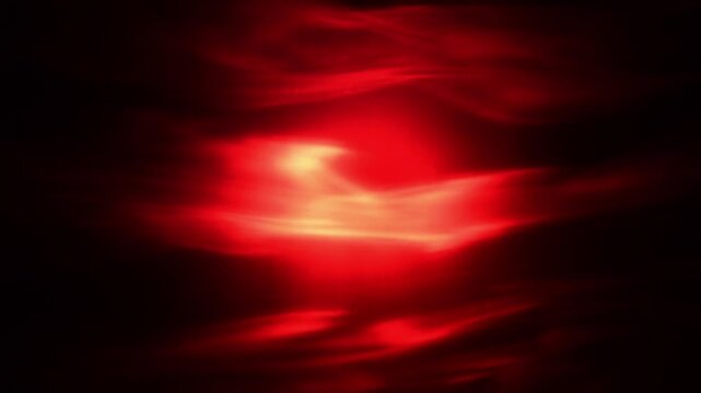 Abstract Red Aurora Light Background, Seamless Loop for Passion, Fire, and Romantic Themes