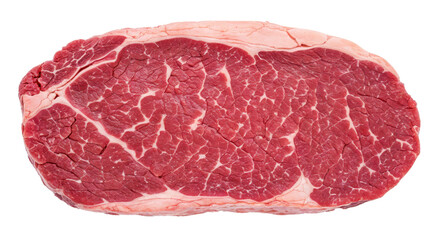 "Prime Cut: Raw Steak in Focus"