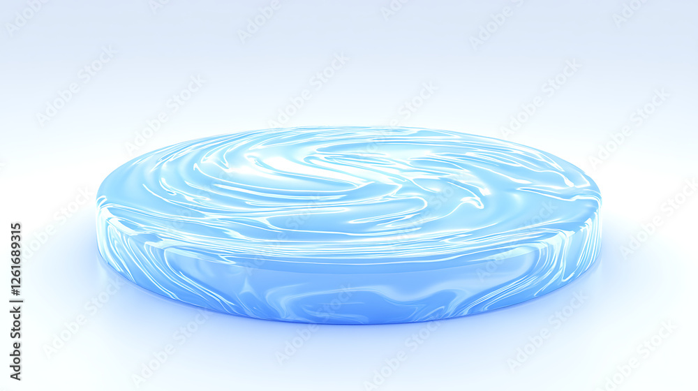 Poster swirl surface platform smooth texture background clean presentation design simple and minimalistic l