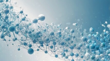 A white and light blue medical gradient background with molecular structures, perfect for web banners, representing science, technology, and healthcare innovation.


