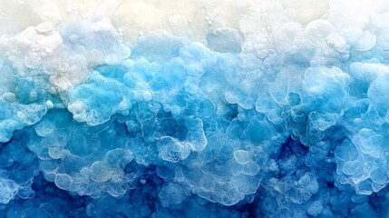 Obraz premium Blue and White Cloud Formation