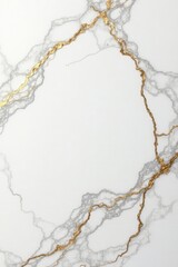 Abstract white marble backdrop, accented by delicate gold leaf , marble, stone