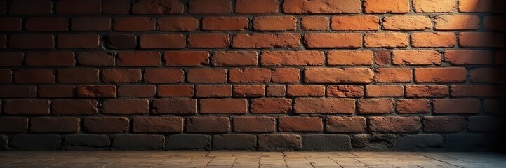 Obraz premium Antique brickwork, stark contrast, deep shadows , surface, brick wall, grey