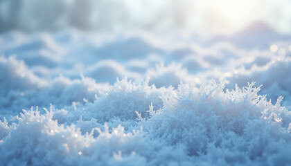 Obraz premium Soft Focus Snow Surface Background