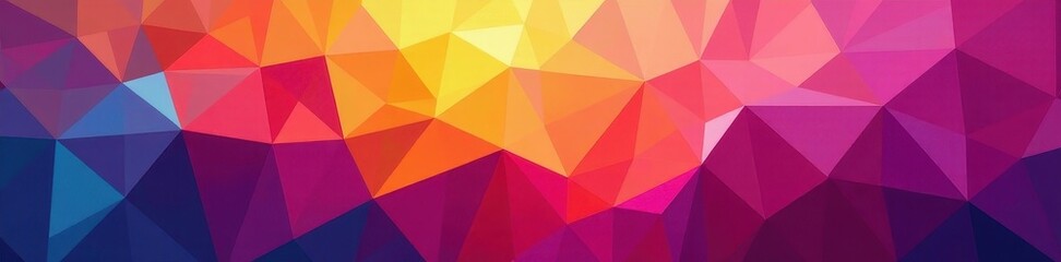 Fototapeta premium Interconnected geometric shapes with vibrant color gradients , colorful background, technology background