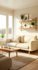 Minimalist Home Decoration Interior with Natural Light