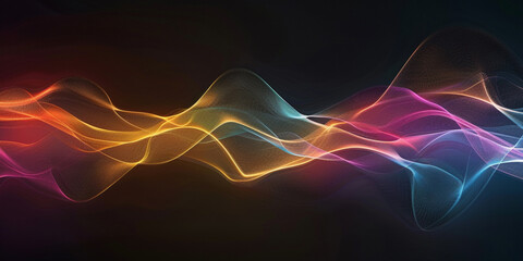 Vibrant Abstract Waves of Light