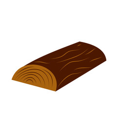 material wood log cartoon