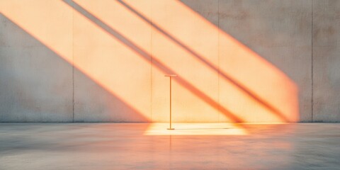 Industrial Minimalism Concrete and Light Dynamics in Concert Stage Setup - Immersive Live Entertainment Design for Modern Event Promotion and Venue Atmosphere