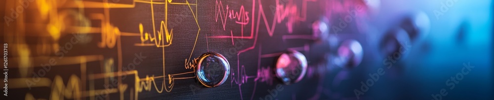 Poster dynamic chalkboard with geometric symbols enhancing mathematical engagement for modern classrooms an