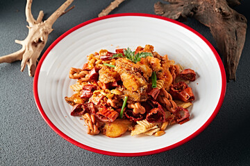 Deep-fried spicy crispy abalone