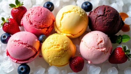 ice cream with chocolate