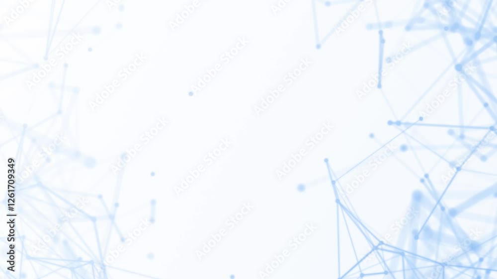 Wall mural technology background with lines and dots video motion background technology backdrop network concep