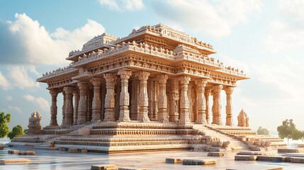 Fototapeta premium Temple of Somnath, Gujarat, India