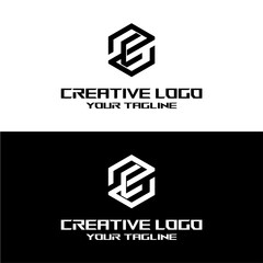 Obraz premium creative letter logo ez design vector