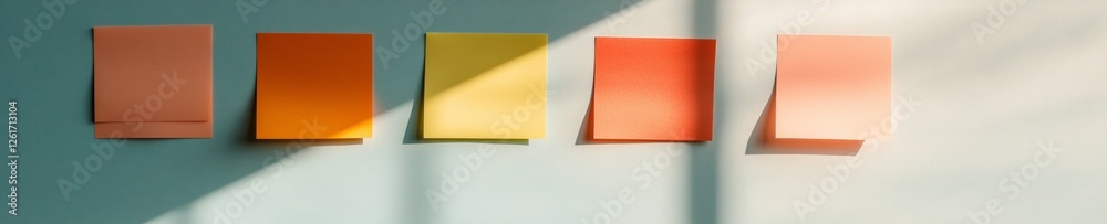 Leinwandbilder vibrant note art colorful sticky notes on glass for agile task flow in modern office - enhancing wor
