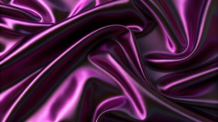 Obraz premium Dark purple pink silk satin background. The rich plum color and silky texture of satin a sophisticated and glamorous look, perfect for high end designs or any project that needs a luxurious