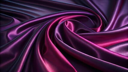 Obraz premium Dark purple pink silk satin background. The rich plum color and silky texture of satin a sophisticated and glamorous look, perfect for high end designs or any project that needs a luxurious