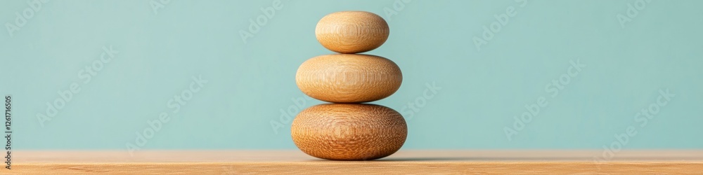 Poster contemporary wooden figure sculpture with chat bubble overlay business communication and teamwork vi