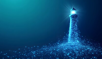 Digital Lighthouse Guiding Light Particles