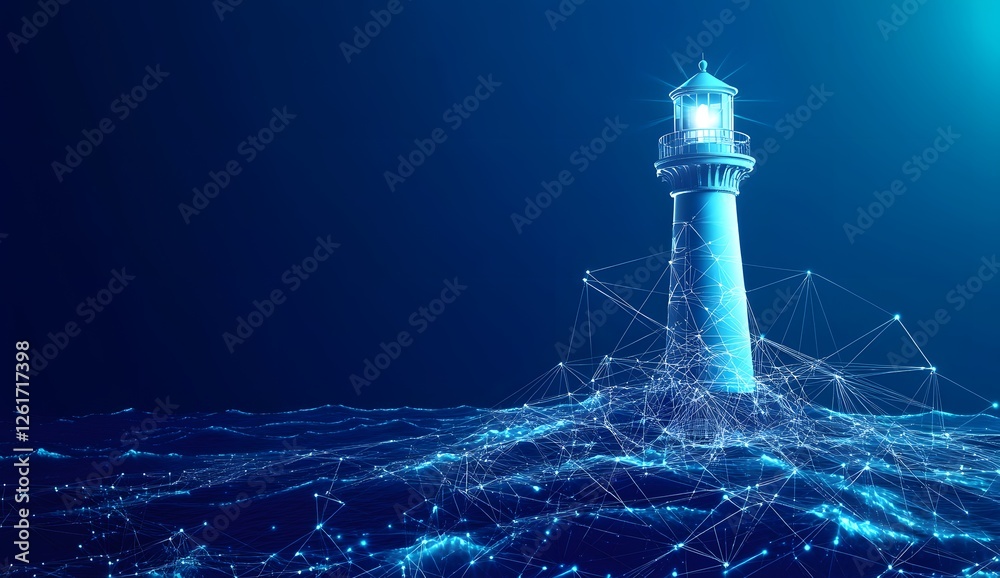 Poster digital lighthouse guiding network