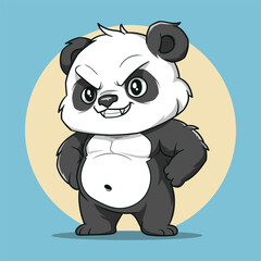 a cute and adorable panda cartoon