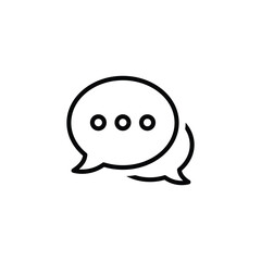 chat icon. Speech bubble icon vector	