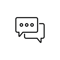 chat icon. Speech bubble icon vector	