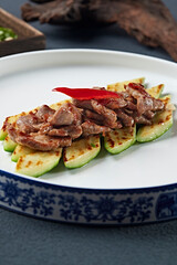Chargrilled Sirloin with Grilled Zucchini