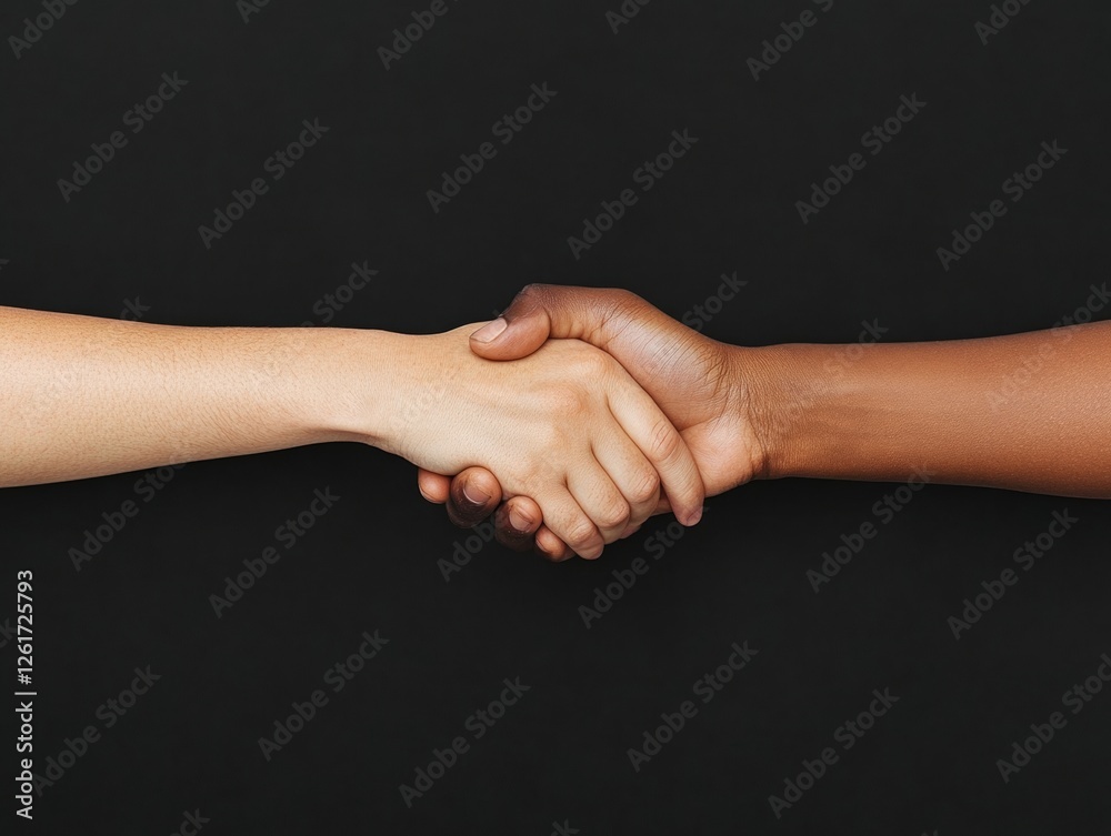 Leinwandbilder Modern Social Connection Visual Diverse Hands in Gentle Grasp with Soft Fabric - Empowering Business Support Content and Authentic Unity Marketing for Inclusive Branding