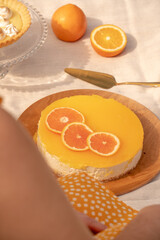 Garden Picnic Outdoor Setup Desserts Fruits and Nature