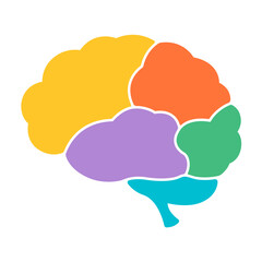 A graphical representation of the brain.