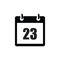 calender icon, 23 calender icon with white background