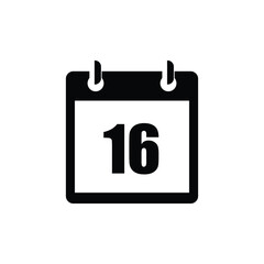calender icon, 16 calender icon with white background